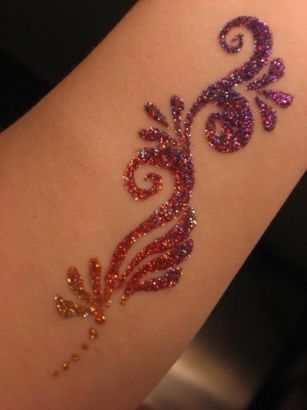 Glitter Tattoo Art